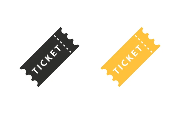 Ticket - icono de vector . — Archivo Imágenes Vectoriales