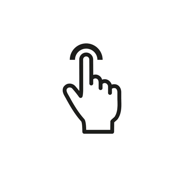 Touch - icono de vector . — Vector de stock