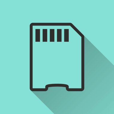 hafıza kartı vektör simgesi.