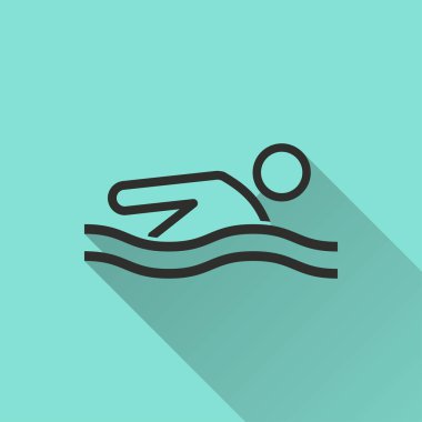 Havuzu vektör simgesi.