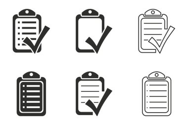 Denetim listesi Icon set