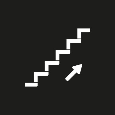 Merdiven - vektör simgesi.