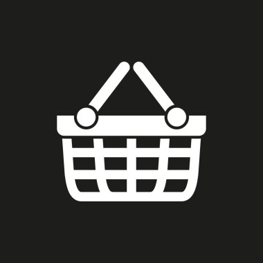 Alışveriş sepeti - vektör simgesi.