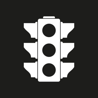 Trafik ışığı - vektör simgesi.