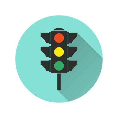 Trafik ışığı - vektör simgesi