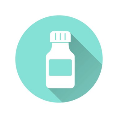 İlaç şişesi - vektör simgesi.