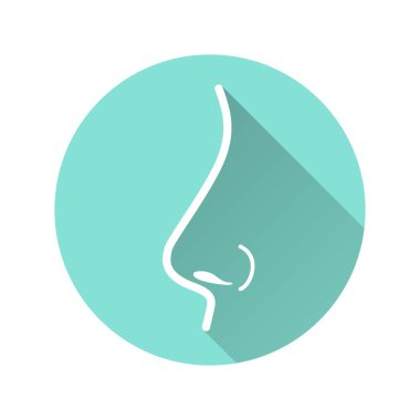 Burun - vektör simgesi.