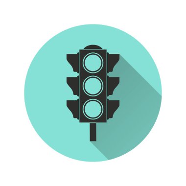 Trafik ışığı - vektör simgesi.
