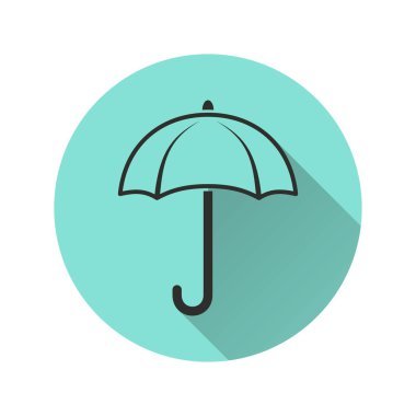 Şemsiye - vektör simgesi.
