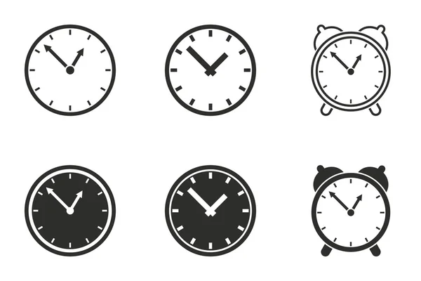 Clock icon set — Stock Vector