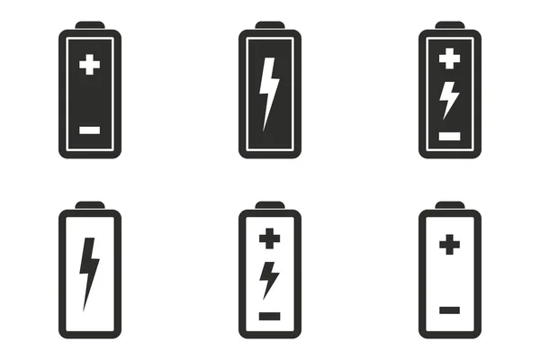 Conjunto de icono de batería — Vector de stock