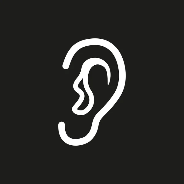 Ear - Vektorsymbol. — Stockvektor