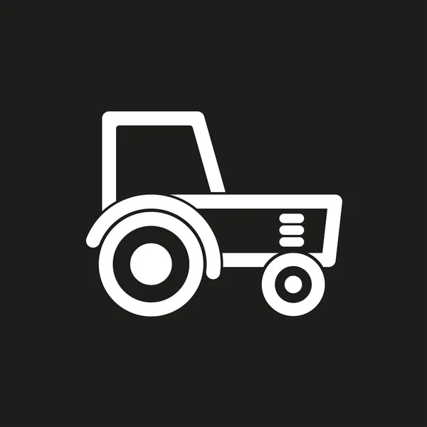 Traktor- Vektor-Symbol. — Stockvektor