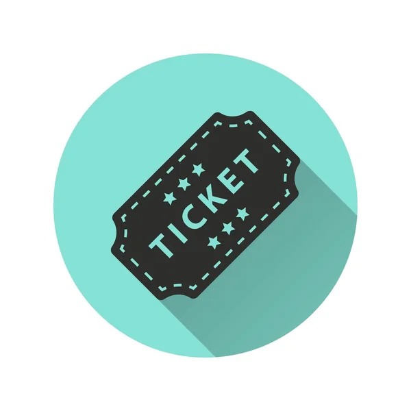 Ticket - icono de vector — Vector de stock