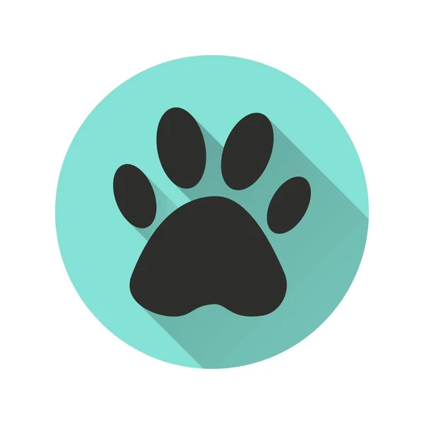 Paw - vector icon — Stock Vector