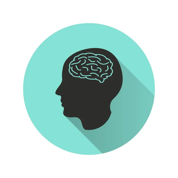 Gehirn - Vektorsymbol — Stockvektor