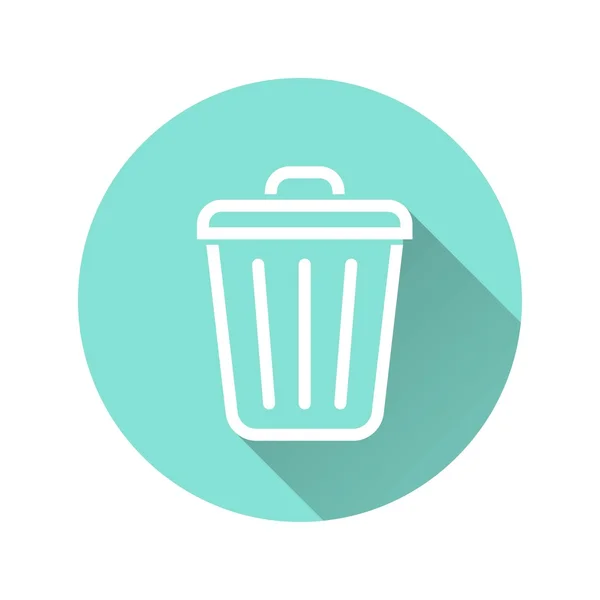 Bin - vector pictogram. — Stockvector