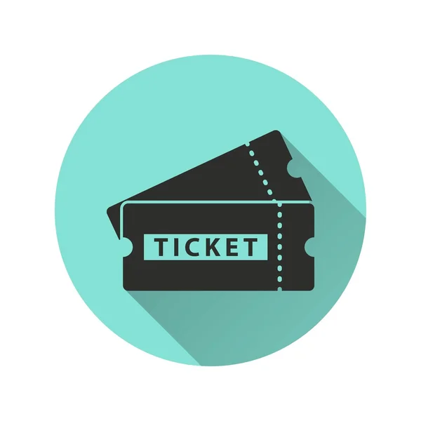 Ticket - icono de vector . — Vector de stock