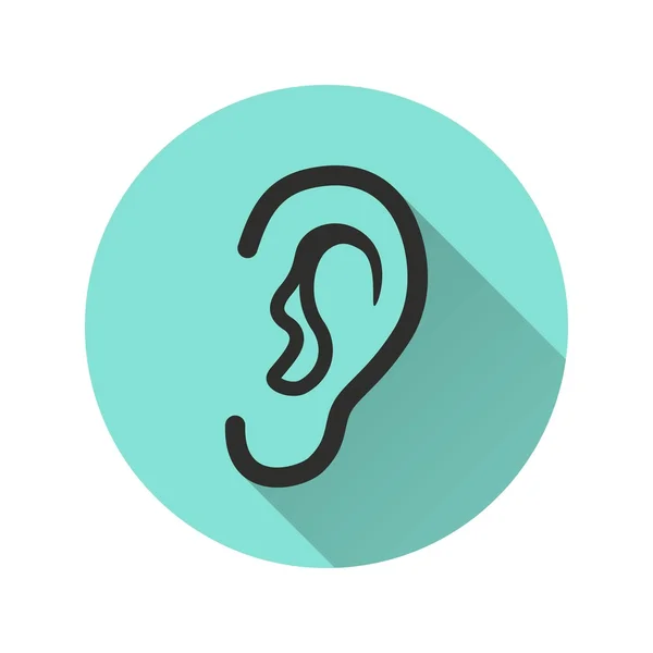 Ear - vector icon. — Stock Vector