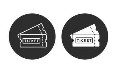 Bilet - vektör simgesi