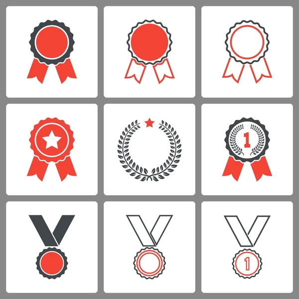 Award icon set — Stock Vector