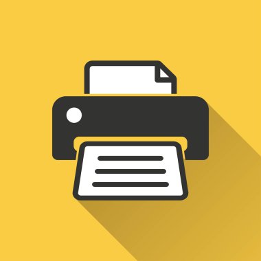 Yazıcı vektör simgesi.