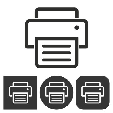 Yazıcı - vektör simgesi.