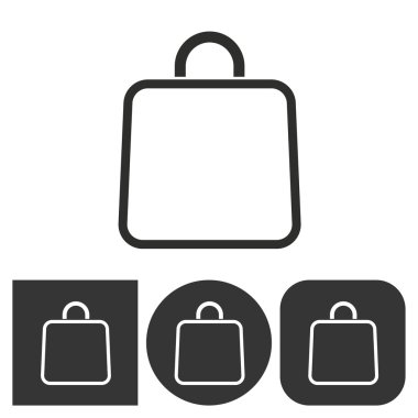 alışveriş çantası - vektör simgesi.