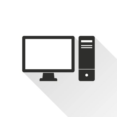 Bilgisayar - vektör simgesi.