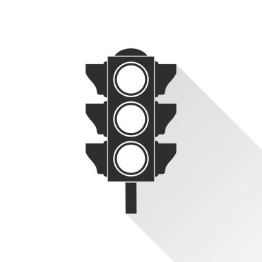 Trafik ışığı - vektör simgesi.