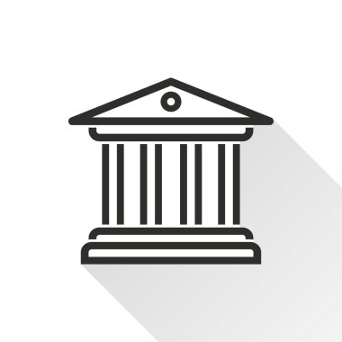 Mahkeme - vektör simgesi.