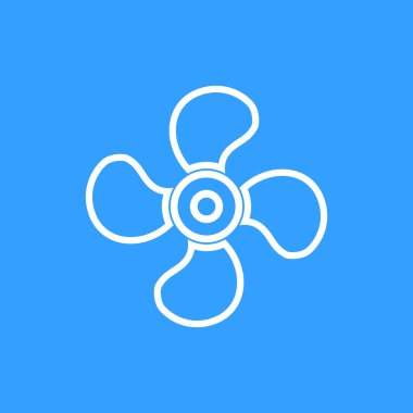 Fan - vektör simgesi.