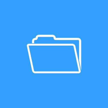 Klasör - vektör simgesi.