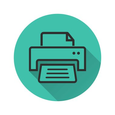 Yazıcı - vektör simgesi