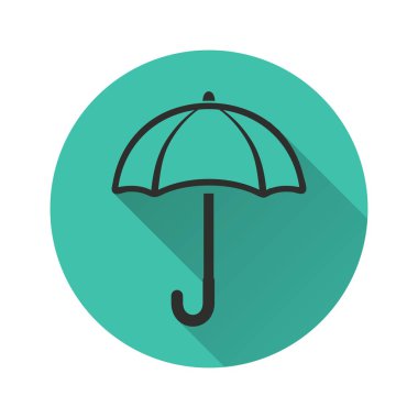 Şemsiye - vektör simgesi