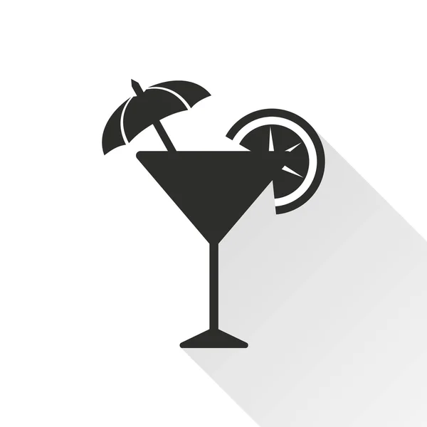 Cocktail - Vektorsymbol. — Stockvektor