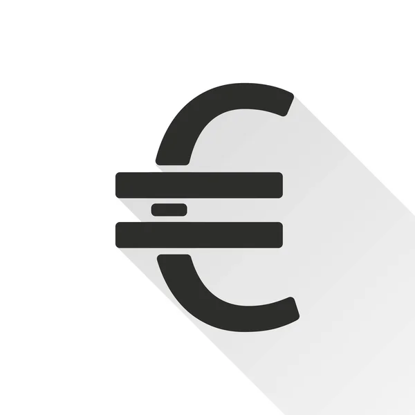 Euro - vector icon. — Stock Vector