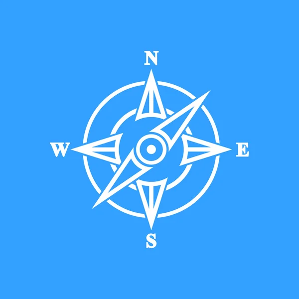 Kompas - vector pictogram. — Stockvector