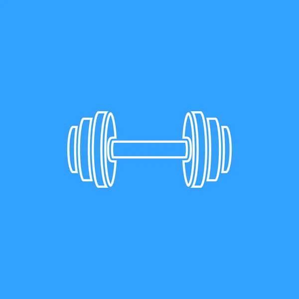 Dumbbell - icono de vector . — Archivo Imágenes Vectoriales