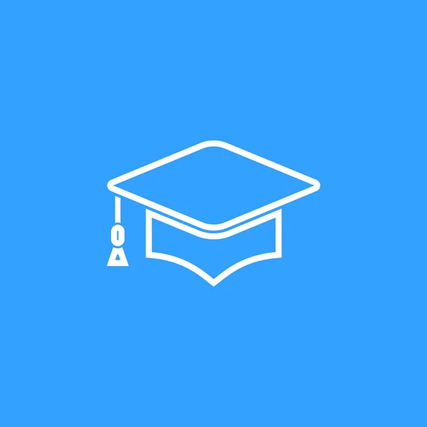 Graduación - icono de vector . — Vector de stock