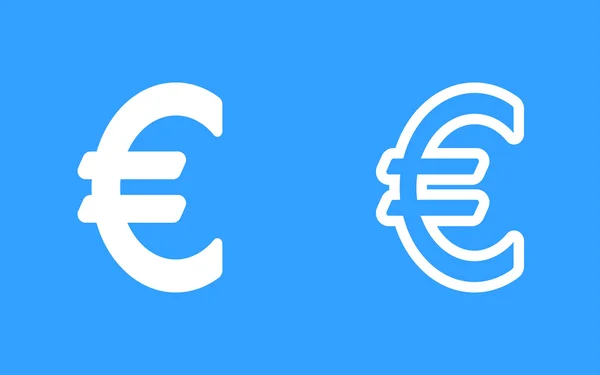 Euro - icono de vector . — Vector de stock