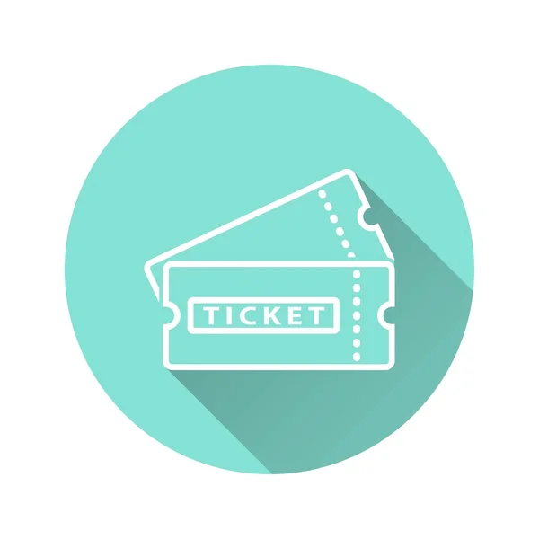 Ticket - vector pictogram — Stockvector