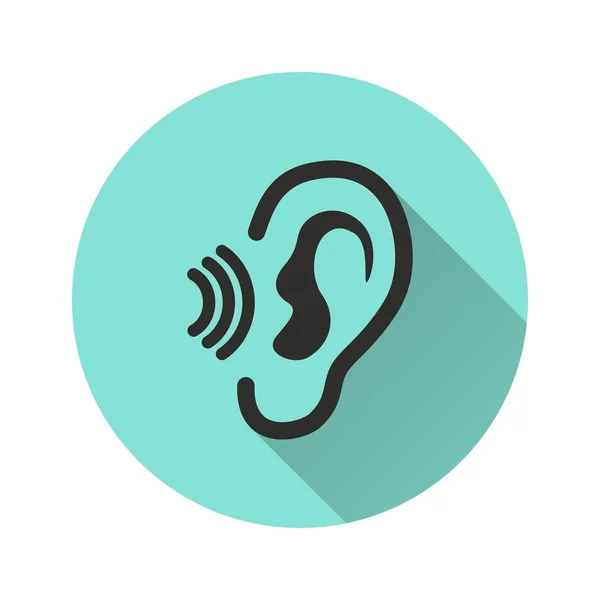 Ear - vector icon — Stock Vector