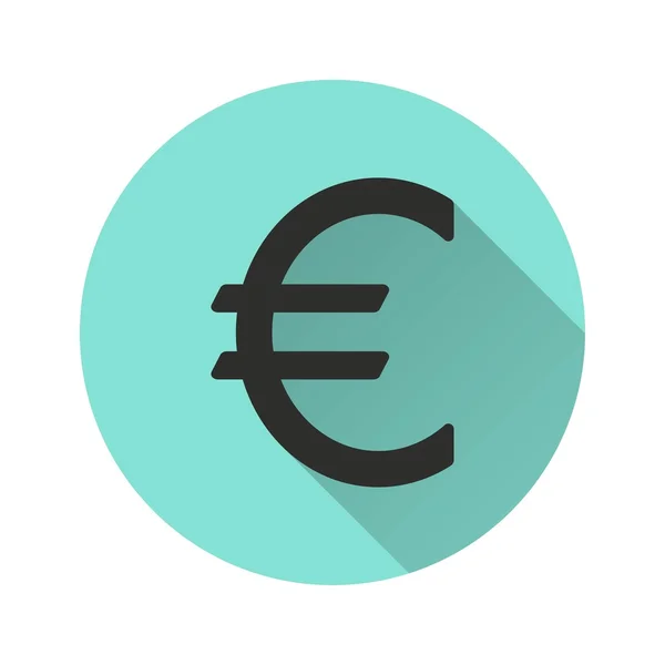 Euro - icono de vector — Vector de stock