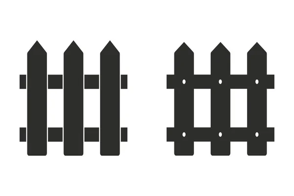 Clôture - icône vectorielle . — Image vectorielle