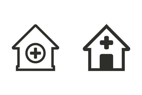 Hospital - vector icon. — Stock Vector