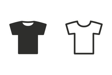 T-shirt-vektör simgesi.