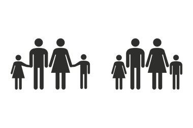 Aile - vektör simgesi.