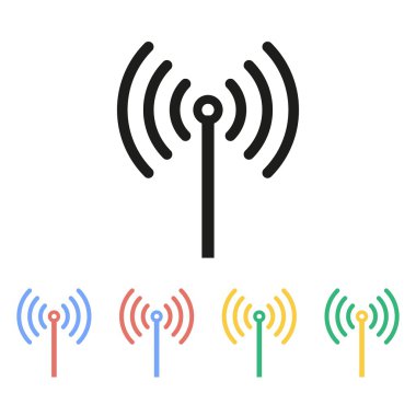 Wi-Fi - vektör simgesi.