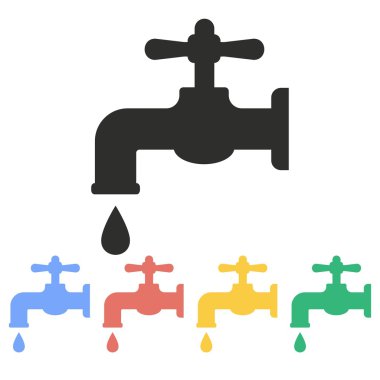 Musluk - vektör simgesi.